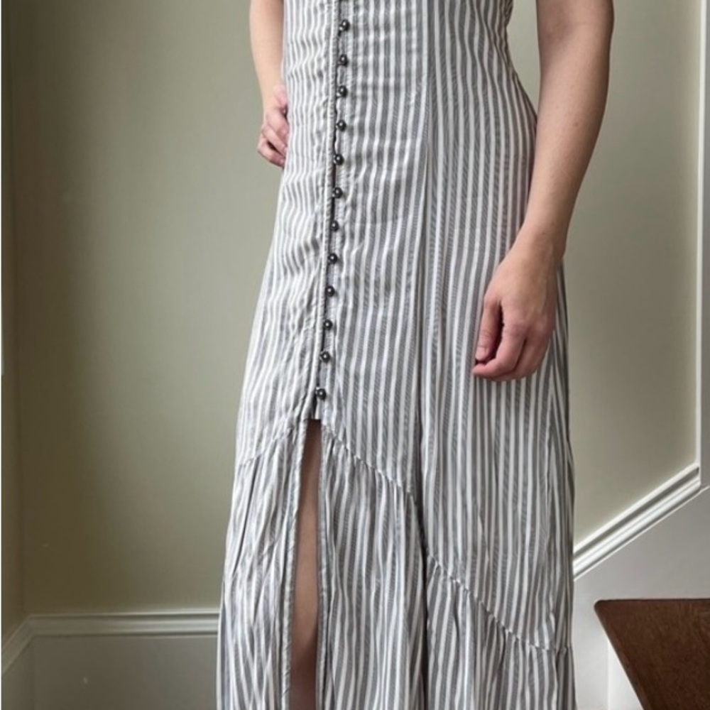 Abercrombie and FitCH NWT Striped Button-Down Maxi Dress S